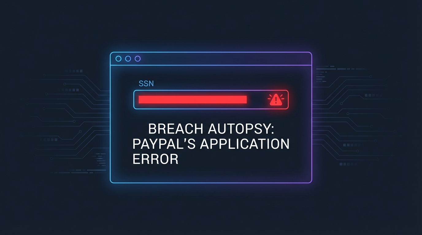 Breach Autopsy: PayPal's "Application Error" That Took Six Months to Detect